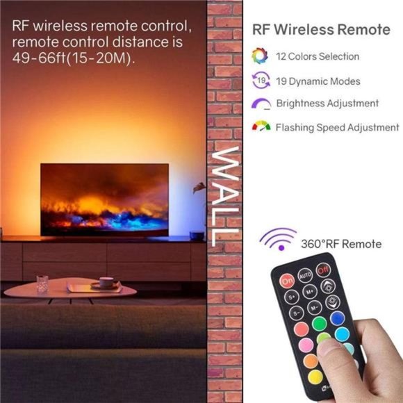 LED Strip Lights, HitLights 4 Pre-Cut 1ft/4ft Small LED Light Strips Dimmable - Picture 2 of 6